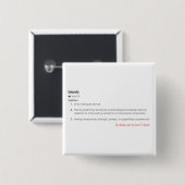 Black Go Aheadのバイオニック定義頼 缶バッジ (正面&裏面)