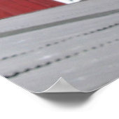 Black goat and red barn ポスター (角)