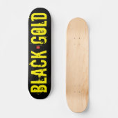 BLACK GOLD スケートボード 7¾" デッキ (正面)