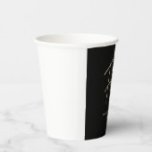 Black & Gold 50th Birthday Party Paper Cups 紙コップ (右)