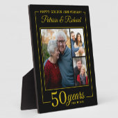 Black Gold 50th Golden Anniversary 3 Photo Collage フォトプラーク (側面)