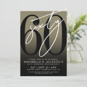 Black Gold 60th Anniversary Party 招待状 (スタンド正面)