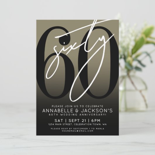 Black Gold 60th Anniversary Party 招待状 (スタンド正面)