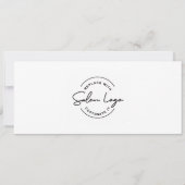 Black Gold Add Logo Modern Gift Certificate 招待状 (裏面)