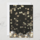 Black Gold Adult 50th Birthday Party 招待状 (裏面)