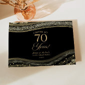 Black Gold Agate 70th Wedding Anniversary Party ゲストブック