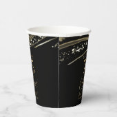 Black Gold Agate 75th Wedding Anniversary Party 紙コップ (右)
