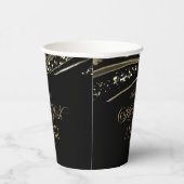 Black Gold Agate All Black Affair Birthday Party 紙コップ (右)