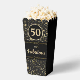 Black &Gold ANY AGE Birthday 2.5"w x 3.5"l x 7.5"h フェイバーボックス