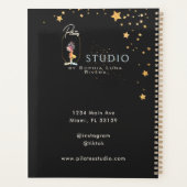 Black Gold Appointment Book Beauty Yoga Salon   プランナー手帳 (裏面)