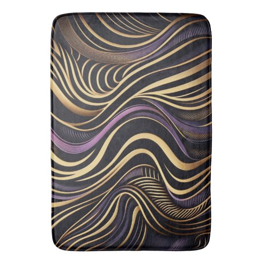 Black gold Artemis Zebra バスマット (正面縦)