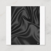 Black & Gold Birthday Invitation エンクロージャーカード (裏面)