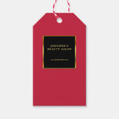 Black gold cardinal red promotional professional ギフトタグ (正面)