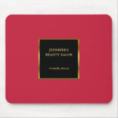 Black gold cardinal red promotional professional マウスパッド (正面)