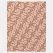 black-gold chain blanket フリースブランケット (正面)