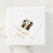 Black Gold Champagne Cheers New Years Eve Party フェイバータグ (インサイチュ)