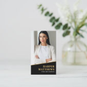 Black Gold Chic Real Estate 名刺 (スタンド正面)