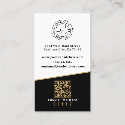 Black Gold Chic Real Estate 名刺 (裏面)