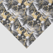 Black Gold Christmas Pattern#14 ID1009 薄葉紙 (詳細)