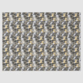 Black Gold Christmas Pattern#14 ID1009 薄葉紙 (正面)