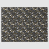 Black Gold Christmas Pattern#18 ID1009 薄葉紙 (正面)