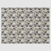 Black Gold Christmas Pattern#21 ID1009 薄葉紙 (正面)