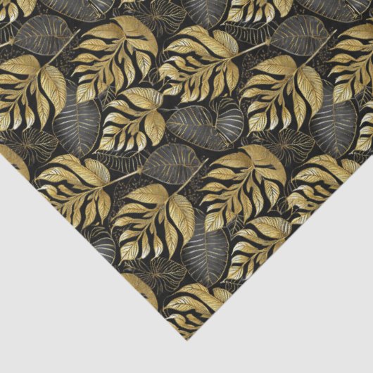 Black Gold Christmas Pattern#29 ID1009 薄葉紙 (詳細)