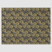 Black Gold Christmas Pattern#29 ID1009 薄葉紙 (正面)