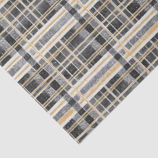 Black Gold Christmas Pattern#2 ID1009 薄葉紙 (詳細)