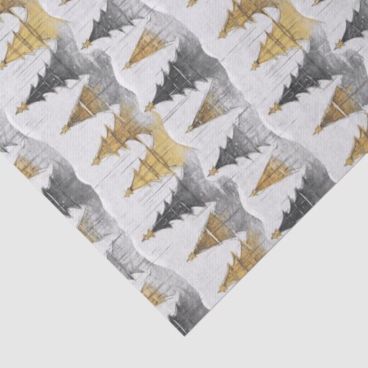 Black Gold Christmas Pattern#9 ID1009 薄葉紙 (詳細)