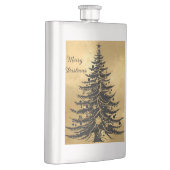 Black Gold Christmas Tree フラスク (右)