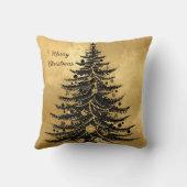 Black Gold Christmas Tree , Luxury クッション (裏面)