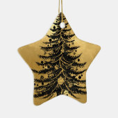 Black Gold Christmas Tree Ornament セラミックオーナメント (右)