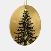 Black Gold Christmas Tree Ornament セラミックオーナメント (右)