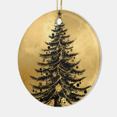 Black Gold Christmas Tree Ornament セラミックオーナメント (左)