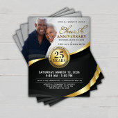 Black & Gold Church Anniversary Flyer チラシ