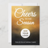 Black & Gold Corporate Holiday Card シーズンカード (正面)