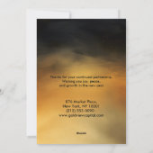 Black & Gold Corporate Holiday Card シーズンカード (裏面)