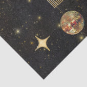 Black Gold Dancing Disco Ball 85tht Happy Birthday 薄葉紙 (詳細)