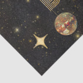 Black Gold Dancing Disco Ball 90tht Happy Birthday 薄葉紙 (詳細)