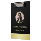 Black & gold design, Logo or Photo in gold circle, クリップボード (左)