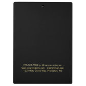 Black & gold design, Logo or Photo in gold circle, クリップボード (裏面)