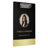 Black & gold design, Logo or Photo in gold circle, クリップボード (右)