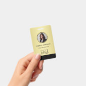 Black & gold design, Logo or Photo in gold circle, バッジ (手持ち)