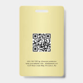 Black & gold design, Logo or Photo in gold circle, バッジ (裏面)