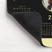 Black & gold design, Logo or Photo in gold circle, マウスパッド (コーナー)