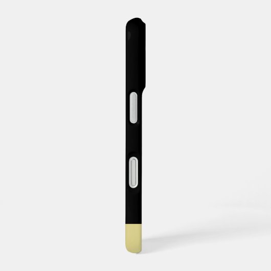 Black & gold design, Logo or Photo in gold circle, iPhone 16ケース (右側面)