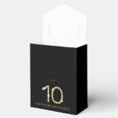Black & Gold Diamond 10th Anniversary gift フェイバーボックス (オープン)