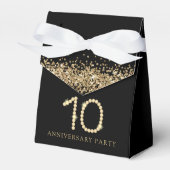 Black & Gold Diamond 10th Anniversary gift フェイバーボックス (正面サイド)