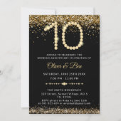 Black & Gold Diamonds 10th Anniversary 招待状 (正面)